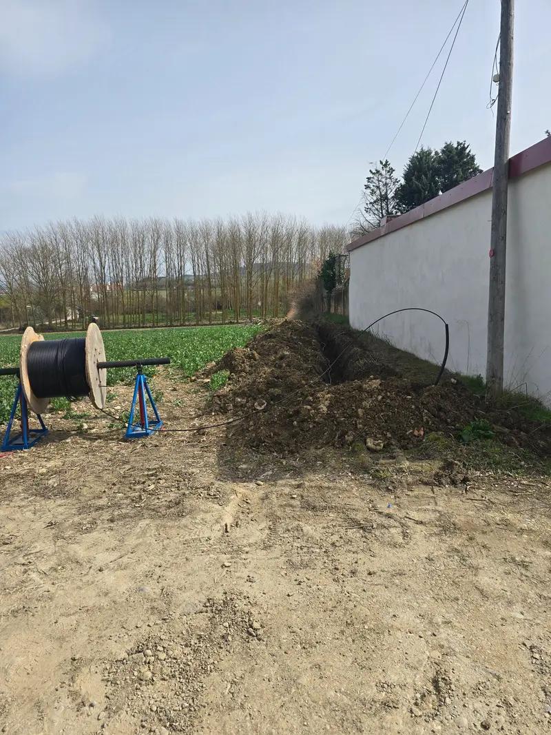 Tendido de fibra óptica