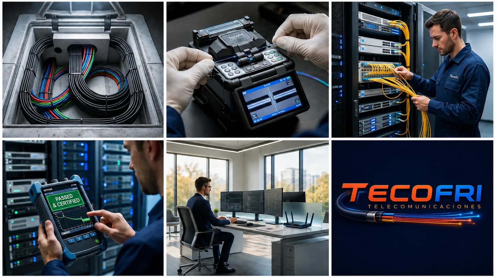 Proceso de trabajo de TECOFRI: ejecución de proyectos de telecomunicaciones